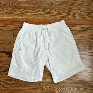 Rhone White Training Shorts